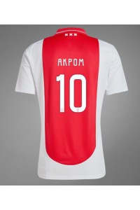 Ajax Chuba Akpom #10 Voetbaltruitje Thuis tenue 2024-25 Korte Mouw